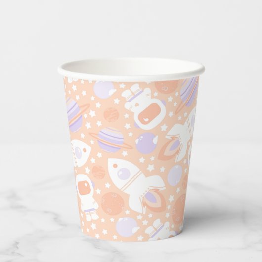 Space Girls Zwei des Moon Party Theme Pappbecher (Rückseite)