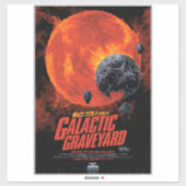 Space Graveyard Halloween Galaxie der Horror Aufkleber (Blatt)