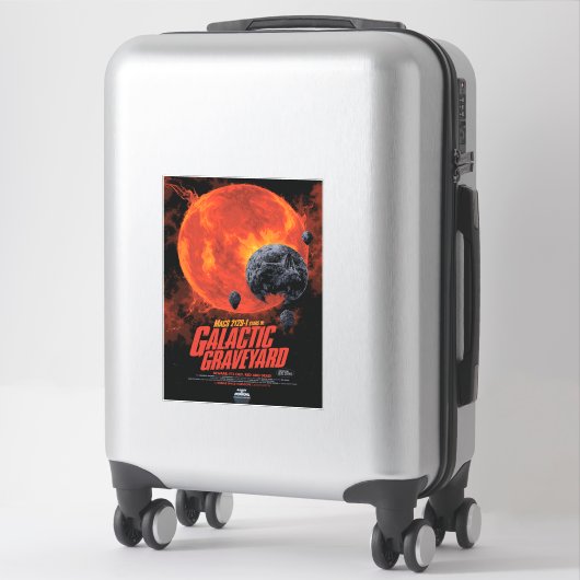 Space Graveyard Halloween Galaxie der Horror Aufkleber (Koffer)