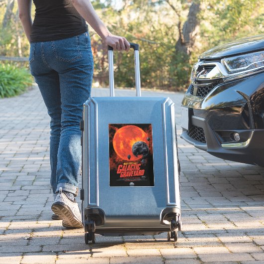 Space Graveyard Halloween Galaxie der Horror Aufkleber (Koffer Insitu)