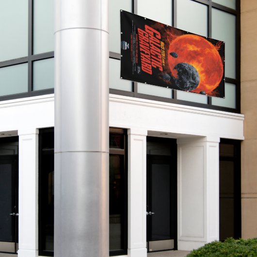 Space Graveyard Halloween Galaxie der Horror Banner (Äußeres Gebäude)