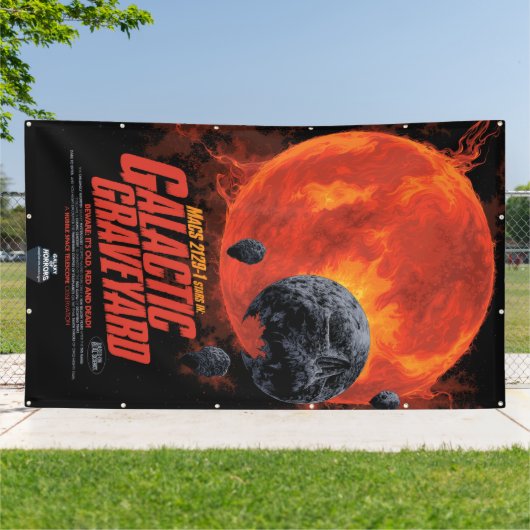 Space Graveyard Halloween Galaxie der Horror Banner (Außenbereich)