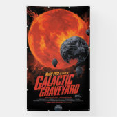 Space Graveyard Halloween Galaxie der Horror Banner (Vertikal)