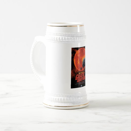 Space Graveyard Halloween Galaxie der Horror Bierglas (Vorderseite Links)