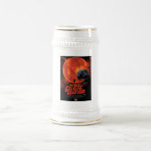 Space Graveyard Halloween Galaxie der Horror Bierglas (Mittel)