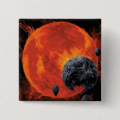 Space Graveyard Halloween Galaxie der Horror Button (Vorderseite)