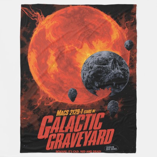 Space Graveyard Halloween Galaxie der Horror Fleecedecke (Vorderseite)