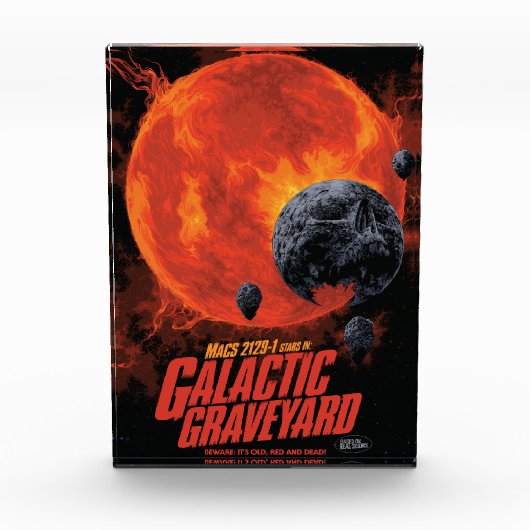 Space Graveyard Halloween Galaxie der Horror Fotoblock (Vorderseite)