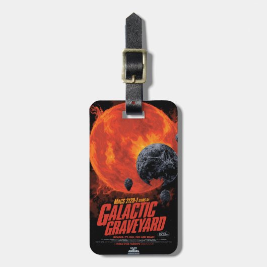 Space Graveyard Halloween Galaxie der Horror Gepäckanhänger (Vorderseite vertikal)