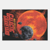 Space Graveyard Halloween Galaxie der Horror Geschenkpapier Set (Vorderseite)