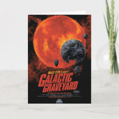 Space Graveyard Halloween Galaxie der Horror Karte (Vorderseite)