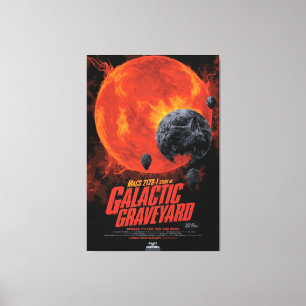 Space Graveyard Halloween Galaxie der Horror Leinwanddruck