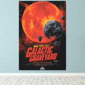 Space Graveyard Halloween Galaxie der Horror Leinwanddruck (Insitu (Holzboden))