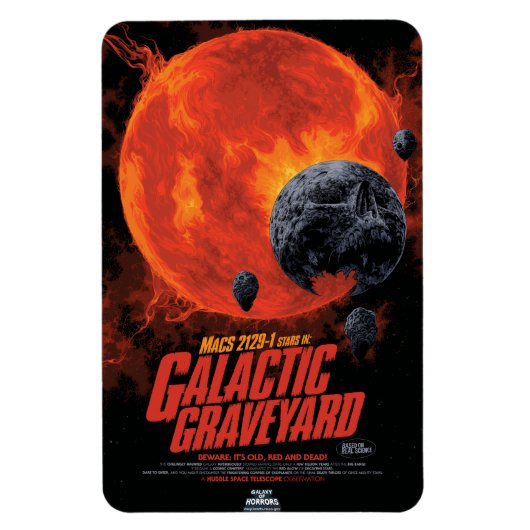 Space Graveyard Halloween Galaxie der Horror Magnet (Vertikal)