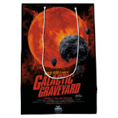 Space Graveyard Halloween Galaxie der Horror Mittlere Geschenktüte (Rückseite)