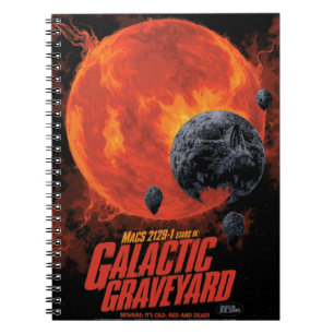 Space Graveyard Halloween Galaxie der Horror Notizblock