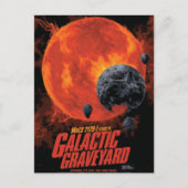 Space Graveyard Halloween Galaxie der Horror Postkarte (Vorderseite)