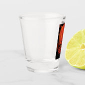 Space Graveyard Halloween Galaxie der Horror Schnapsglas (Links)