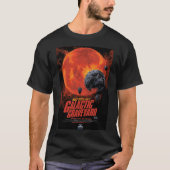 Space Graveyard Halloween Galaxie der Horror T-Shirt (Vorderseite)