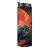 Space Graveyard Halloween Galaxie der Horror Thermosbecher (Nach rechts gedreht)