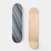 Space Gray Modernes Abstraktes Streifenmuster Skateboard (Vorderseite)