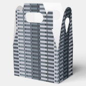 Space Gray Modernes Muster Geschenkschachtel (Geöffnet)