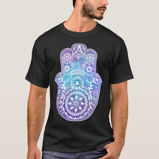 Space Hamsa Hand - I T-Shirt (Vorderseite)