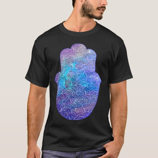 Space Hamsa Hand - II T-Shirt (Vorderseite)