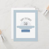 Space Happy Birthday Vater Vater Opa Card Karte (Vorderseite/Rückseite Beispiel)