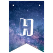 Space Happy Birthday Wimpelkette (Zweite Fahne)