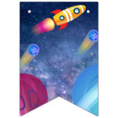 Space Happy Birthday Wimpelkette (Erste Fahne)