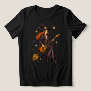 Space Hexenrocker auf Broom Tri-Blend Shirt