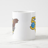 Space Hipsters® Apollo 50 Jumbo-Kaffee-Tasse (20 o Jumbo-Tasse (Vorderseite)