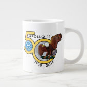 Space Hipsters® Apollo 50 Jumbo-Kaffee-Tasse (20 o Jumbo-Tasse (Rechts)