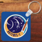 Space Hipsters® Artemis-1-Schlüsselanhänger Schlüsselanhänger (Rückseite)