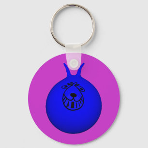 Space Hopper Keyring Blau/Lila Schlüsselanhänger