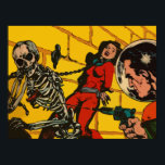 Space Horror - Vintage Science Fiction Comic Kunst Poster<br><div class="desc">Space Horror - Vintage Science Fiction Comic Kunst Vintage Science Fiction,  Horror,  und Fantasy Illustration Kunst. Fantastische Sammlung Retro-Comic-Buchkunst verfügbar auf T - Shirt,  Hüten,  Kühlschrankmagneten,  Schaltflächen,  Buttone,  Grußkarten,  Postkarten,  Taschen,  Covers,  Dartboards,  Handtücher,  Dekoratorkrüge,  Schürze,  Wasserflaschen und viele weitere spannende Geschenkideen. Großhandel erhältlich.</div>