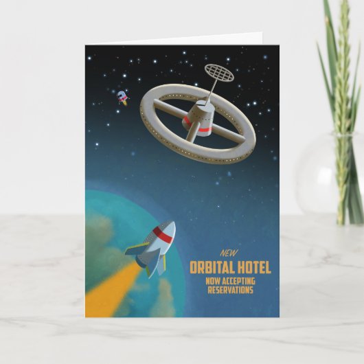 Space Hotel Karte (Vorderseite)