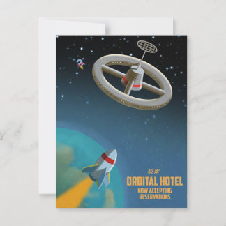 Space Hotel Postkarte
