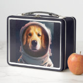 "Space Hund Lunch Box" Metall Brotdose (Beispiel)