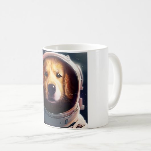 Space Hund Tasse (VorderseiteRechts)
