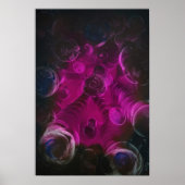 Space II - Award Winning Hand Painted Abstract Poster (Vorne)