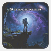 Space is the Final Frontier Quadratischer Aufkleber (Vorderseite)