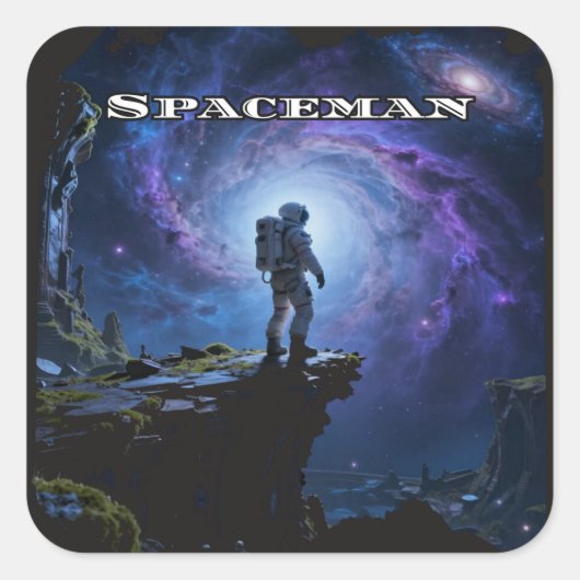 Space is the Final Frontier Quadratischer Aufkleber (Vorderseite)