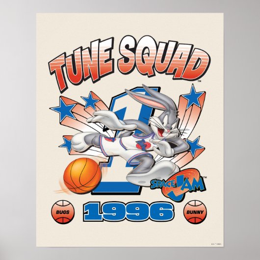 SPACE JAM™ BUGS BUNNY™ #1 Basketball-Grafik Poster (Vorne)