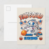 SPACE JAM™ BUGS BUNNY™ #1 Basketball-Grafik Postkarte (Vorne/Hinten)