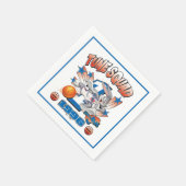 SPACE JAM™ BUGS BUNNY™ #1 Basketball-Grafik Serviette (Ecke)