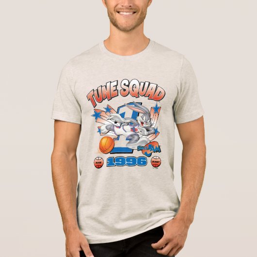 SPACE JAM™ BUGS BUNNY™ #1 Basketball-Grafik Tri-Blend Shirt (Vorderseite)