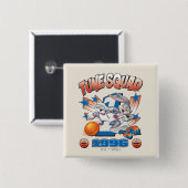 SPACE JAM™ BUGS BUNNY™ #1 Basketball Graphic Button (Vorne & Hinten)