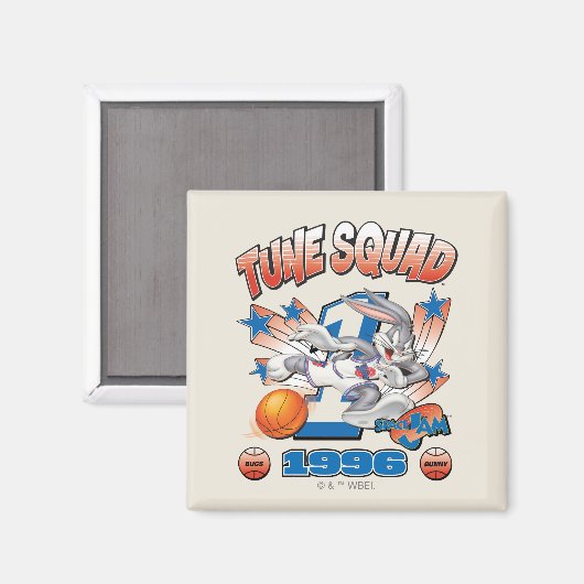 SPACE JAM™ BUGS BUNNY™ #1 Basketball Graphic Magnet (Vorderseite/Rückseite)